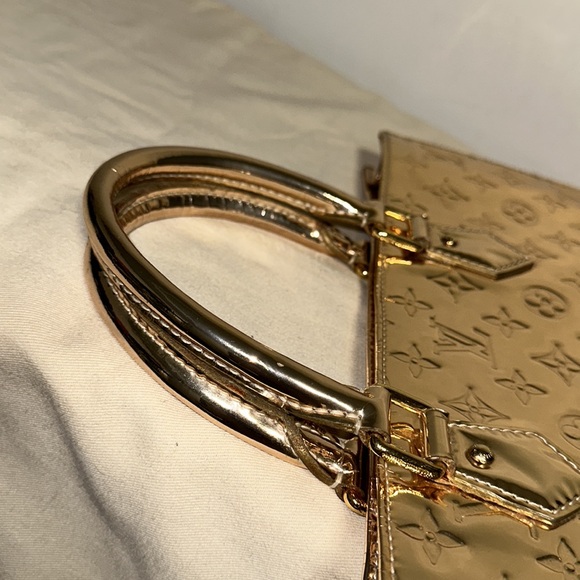 Louis Vuitton monogram mirror gold sac plat shopper tote purse - Picture 11 of 15
